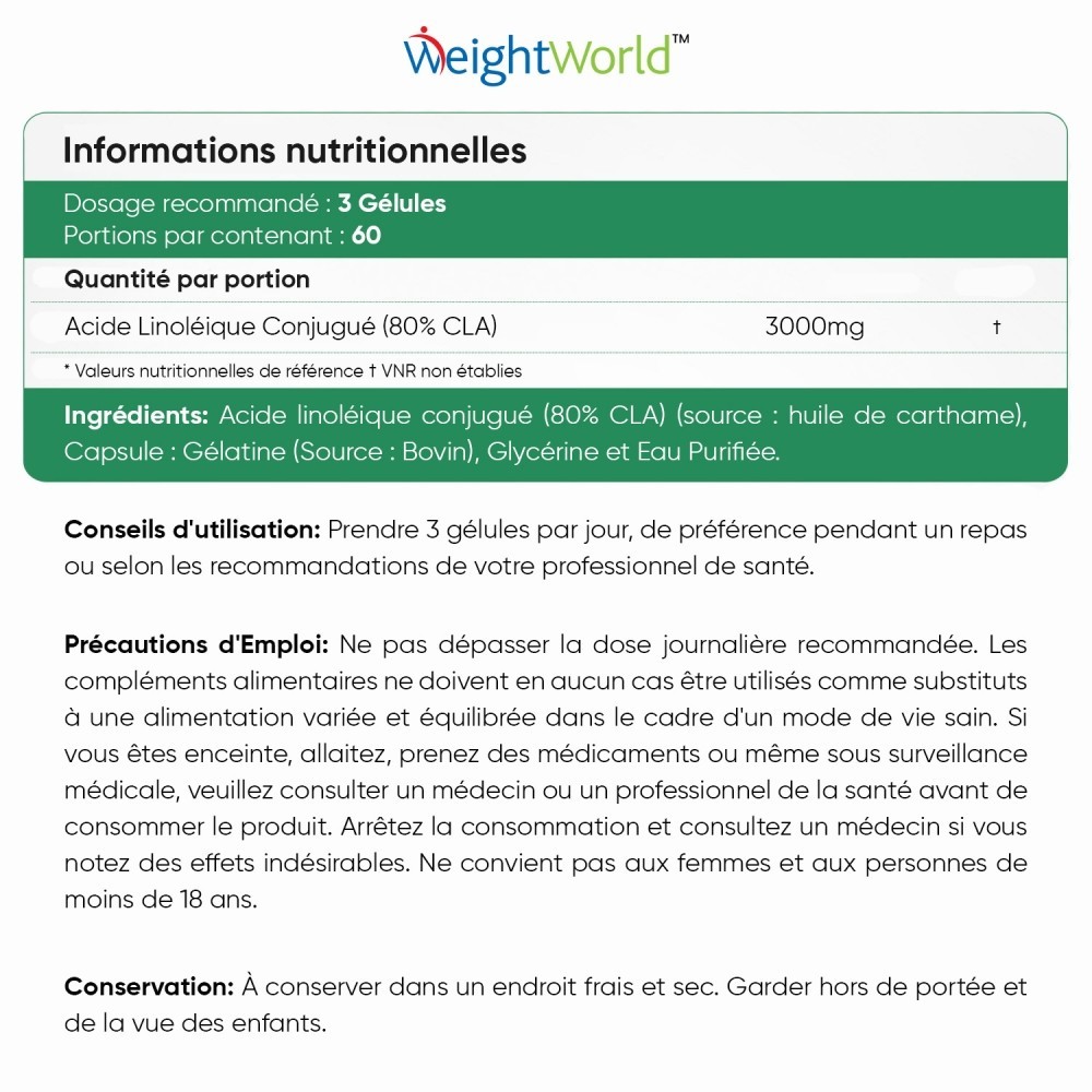 CLA (Acide linoléique conjugué)